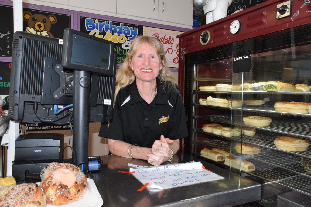 Family Crust Bakery owner of 18 years Janet Nielsen will work her last day at the store on Saturday. Photo Tegan Annett / The Observer